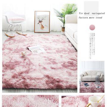 Nordic Fashion Fluffy Non-slip Mixed Dyed Carpet Living Room / Bedroom Center Carpet Black Gray Pink Blue Large Size Hair Rugs photo-5