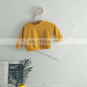 Simple Style Children Top Clothes Solid Color Baby Girls Hoodie photo-2