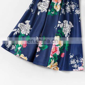 Unicorn Mommy and Me Clothes Summer Floral Printed Mother Daughter Dresses Toddler Kids Baby Girls Sundresses Vestidos photo-6