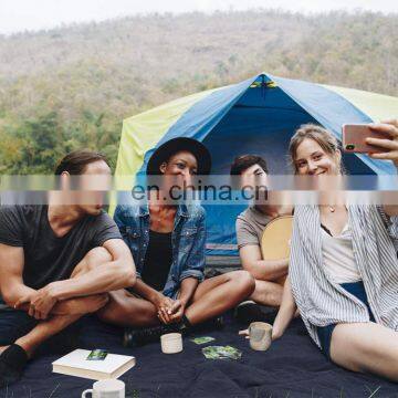 Picnic Bag With Blanket Fashionable Waterproof Fleece Outdoor Blanket Sleeping Bag Camping photo-6