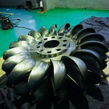 Hydro Water Hydraulic Turbine Generator Kaplan Francis Pelton Impulse and Injection Turbine Stainless Steel Wheel Runner Crown Replacement Change Maintenance Refurbishment Forging Forged Casting Turning CNC Machining EPC Project photo-2