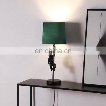 Monkey Sculpture Resin Base Animal Shape Desk Decoration Cheap Unique Black Table Lamps photo-6