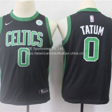 Boston Celtics #0 Tatum Kids Black Jersey