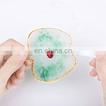 Natural Resin Stone Palette Nail Color Palette Nail Art Display