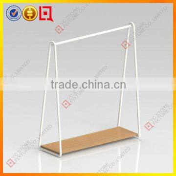 Utility floor-standing metal clothing display racks/stands