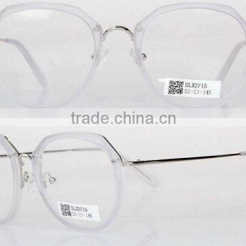 high quality end metal optical frame with acetate cover