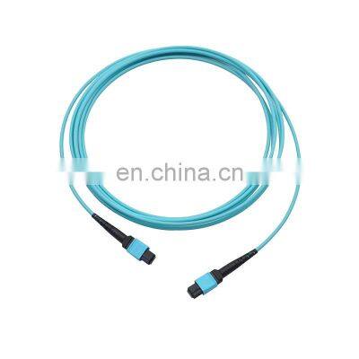 15 Meters 8 Cores Multi Mode OM3 MPO/MTP Fiber Optic Patch Cord Fiber Jumper MPO/MPT Multi Fiber Female Connectors