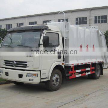 dongfeng garbage truck rear compactor 7cbm