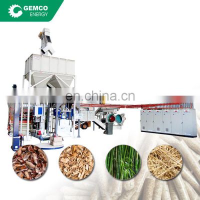 automatic sunflower husk biofuel pellet line