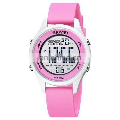 Skmei 1758 Ladies Digital Women Wristwatches 50m Water Resistant Silicone Sport Watch