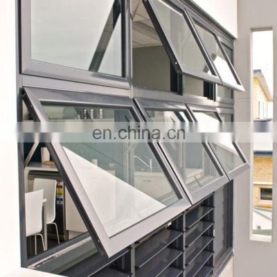 Wholesale Aluminum Windows and Doors Push Out Window Double Glazed Tempered Awning Windows