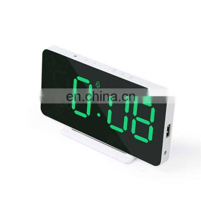 K&B Mini Desktop Led Digital Alarm Clock With USB Output Temperature and Date Display photo-4