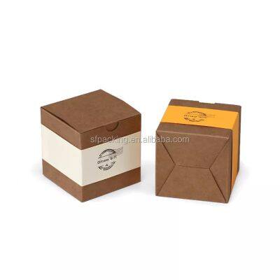 brownie kraft paper packaging boxes for tea