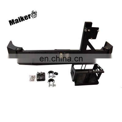 Car Black Rear bumper  for FJ Cruiser 2007+ with Spare tire rack  SUV Auto tire carrier back bumper Body kits