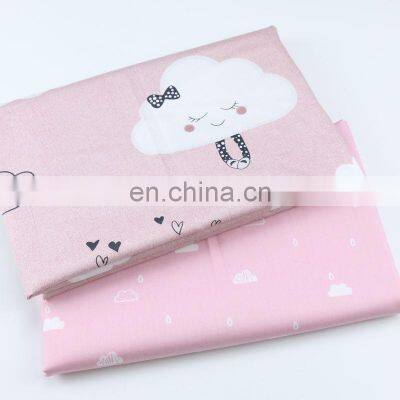 60s long staple cotton pure cotton Korean cartoon cloud printing fabric baby bag cotton twill fabric