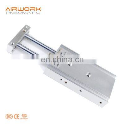 CXS Double Dual twin Rod pneumatic air cylinder with Slide Bearing and Ball Guide Bearing Type