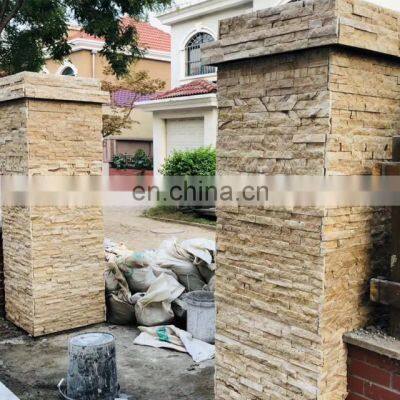 Natural Split Yellow Sandstone Wall Cladding Panels for Exterior Wall photo-2