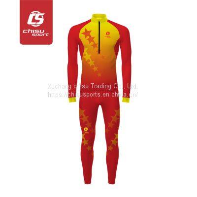 Custom Short Track Speed Skating Suits Cut Resistance Breathable 100% Polyester Skiing Suits Ski Race Suit Men Best Quality