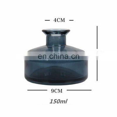 150ML 200ML Black/Green/Grey Customer Label Empty Glass Candle Jars Empty Glass Reed Diffuser Essential Oil Bottles