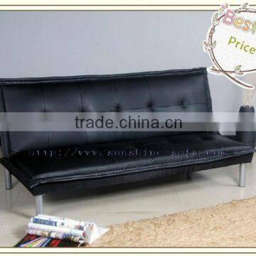 Modern Design Folding Leather PU Sofa Cum Bed