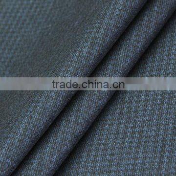 Stock Lot High Quality With Low Price Mini Checked TR Brushed Stretch Fabric for Men Suit photo-2
