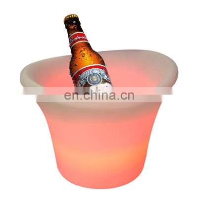 Beer Ice Bucket RGB Color Change Battery Control Drink Barware KTV Bars Wine Champagne Beer Cooler