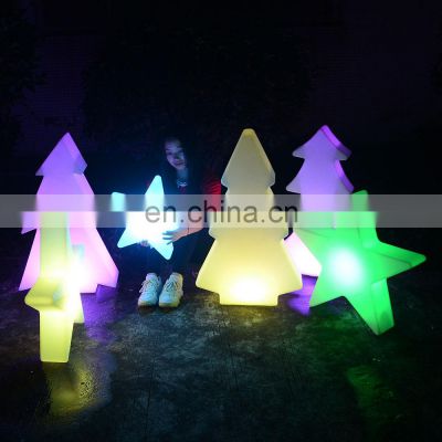 Christmas lights for outside  /Outdoor house led night street light decor plastic tree/star/snow led Christmas lights wholesale