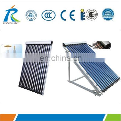 Flat Roof Heat Pipe Vacuum Tubes Solar Collector