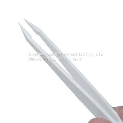 Anti Corrosion and Anti-static White Carbon Fiber Plastic Tweezers 93302 Tip photo-4