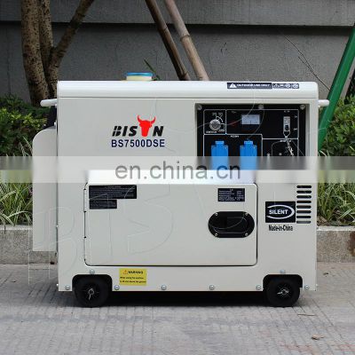 Bison China Diesel Generator 8Kva Price Portable Single Phase Generator Silent Diesel 8Kva Commercial