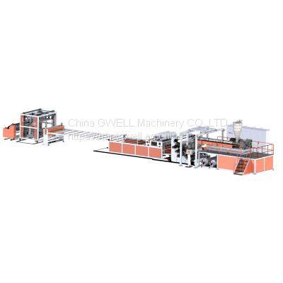 PVC commercial foamed coil floor extrusion line