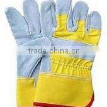 Cow Split Full Palm Industrial Leather Hand Gloves Leather Safety Glove