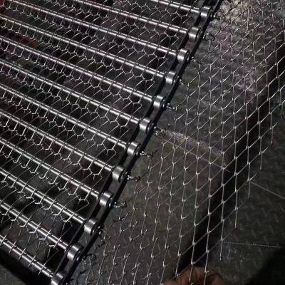 Stainless Steel  Ss Chain Link Conveyor Belt Chain Link Plate Conveyor Belt