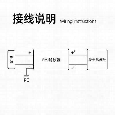EMI Single-phase Dual Stage DC Power Supply Filter Anti-interference photo-4