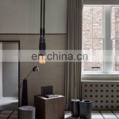 Hot Selling Metal Brass Light Living Room Hotel Ceiling Home Decoration Lighting Horsehair Pendant Lighting photo-3