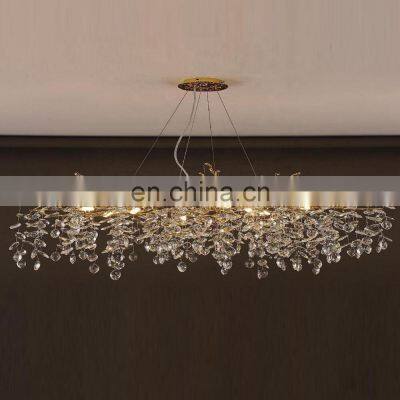 Modern Ceiling Crystal Chandelier Gold Tree Branch Chandeliers