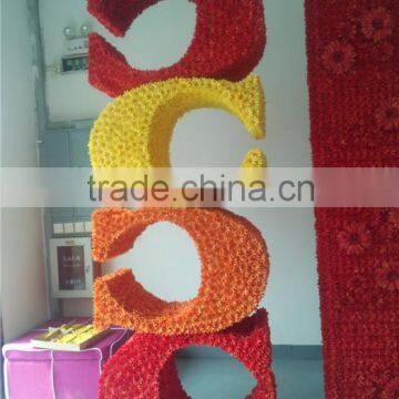 artificial flower wall for show window