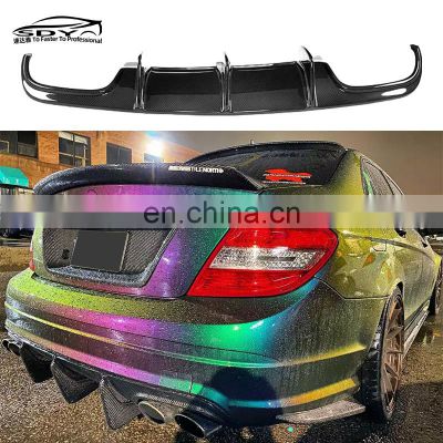 W205 C Class  Carbon Fiber Rear Diffuser Lip For Mercedes Benz W204 C Class C63