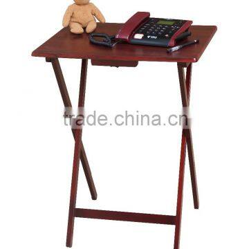 Folding Wooden Portable TV Table Tray