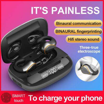 Q20 TWS Bone Conduction Touch Control Wireless Earbuds Mini Blue Tooth 5.0 Music Sport Handsfree Earphone With Microphone photo-3