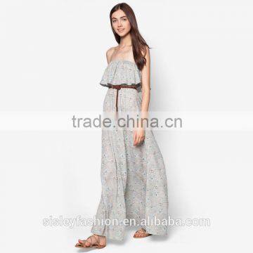 2016 Women fashionable high quality maxi dress design with OEM supply D245