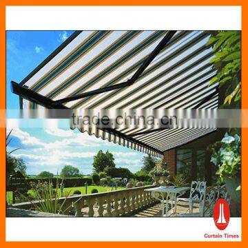 Curtain times electric half-cassette awning in outdoors awning