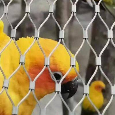 316 High Strength Diamond Ferrule Stainless Steel Cable Woven Wire Rope Mesh Net for Aviary Zoo Net