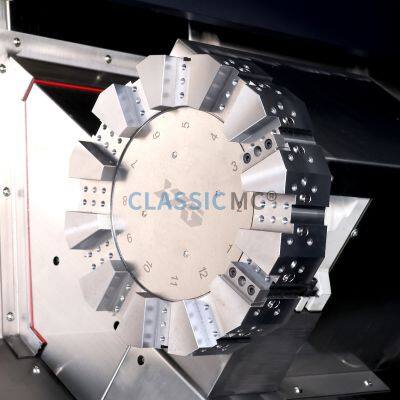 Vtc800 CNC Lathe Turning Machine Full Complete CNC Lathe Machine With Live Tooling and Sub Spindle photo-5