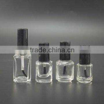 Free Samples! 2016 Hot sale 3ml 5ml 6ml 7ml 10ml 12ml 15ml clear glass nail polish bottles