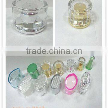 plastic tube for packaging with new style acrylic cap