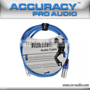 accuracy pro audio 3 meters xlr3m xlr3f microhone cable with blue color MC197B-3M