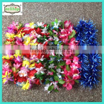 115cm-130cm 30-42 pairs flowers silk hawaiian lei                        
                                                Quality Choice