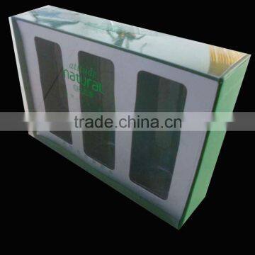 PVC transparent box with inner card box Packaging