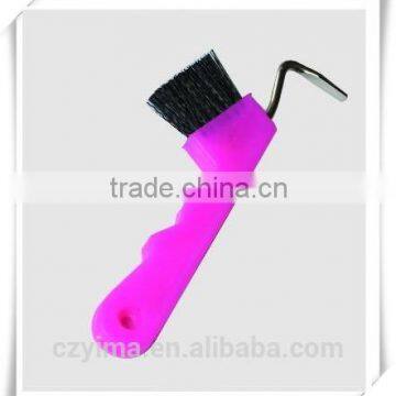 Plastic hoof pick brush/ horse grooming